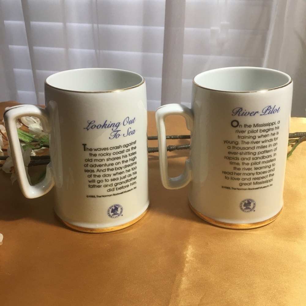 NORMAN ROCKWELL MUGS (1985) - Picture 2 of 4